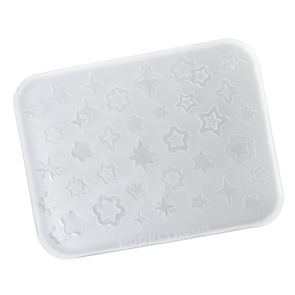 Stern Maniküre Silikonformen mit Sternmuster Anhängerformen für Nagelkünstler Kreative Maniküre Verzierungen Form