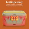 1.8L Electric Lunch Box, 75W Heated Lunch Box for Car or Home Use, Dual-Use, Removable Stainless Steel Container with Fork and Spoon Storage and Carry