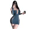 Sexy underwear slim fit hip skirt mesh clothes sexy pure desire hollow perspective abstinence uniform suit