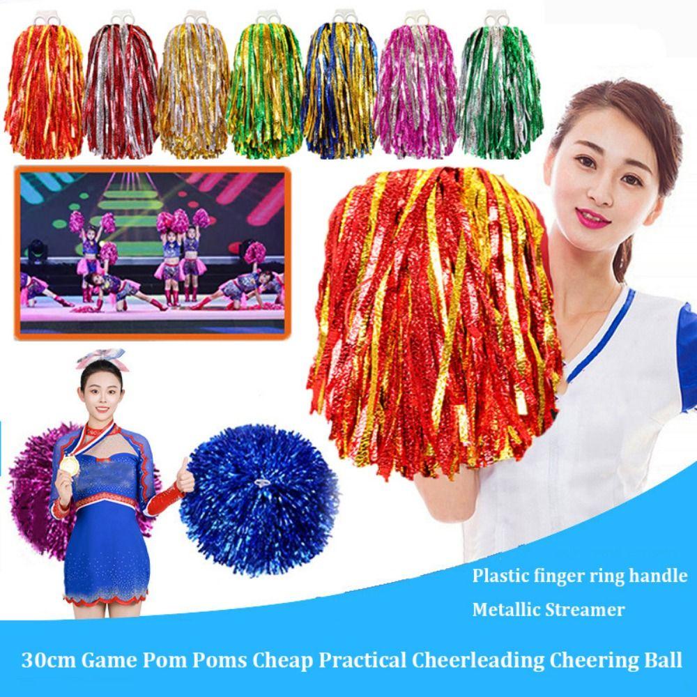 PET Cheap Practical Cheerleading 30cm Cheering Ball New Game Pom Poms Club Supplies
