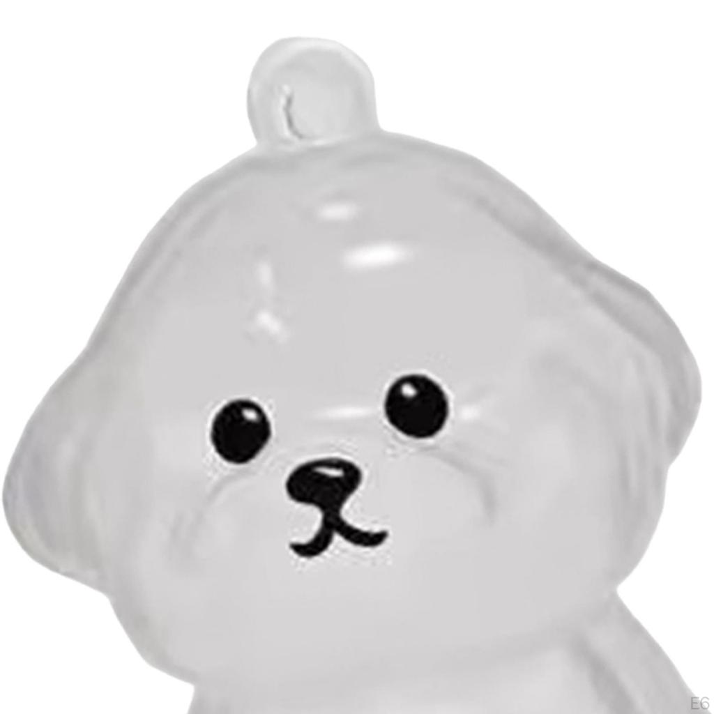 Dog Keychain Pet Hair Container Accessories Charm Memorial Storage Box