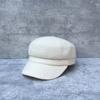 The Version Is Super Positive, The Old Money Wind Wool Knitted Milk White Flat Top Hat, And The Female British Newsboy Hat Shows A Small Face.