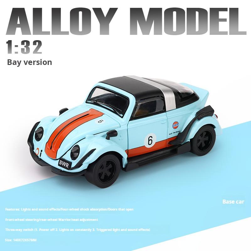 1:32 Neue Trendige Dekoratives Käfer Metall Simuliertes Auto Modell Abnehmbar Cabrio Rückzieh Dekoration Sammlerstück Ornament Geschenk