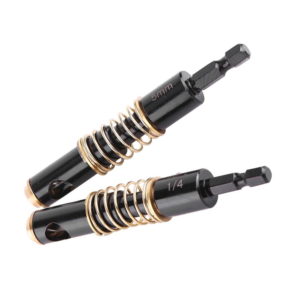 Door Hinge Drilling Centering Drill Bits Professional Opening Tool (5mm&14")