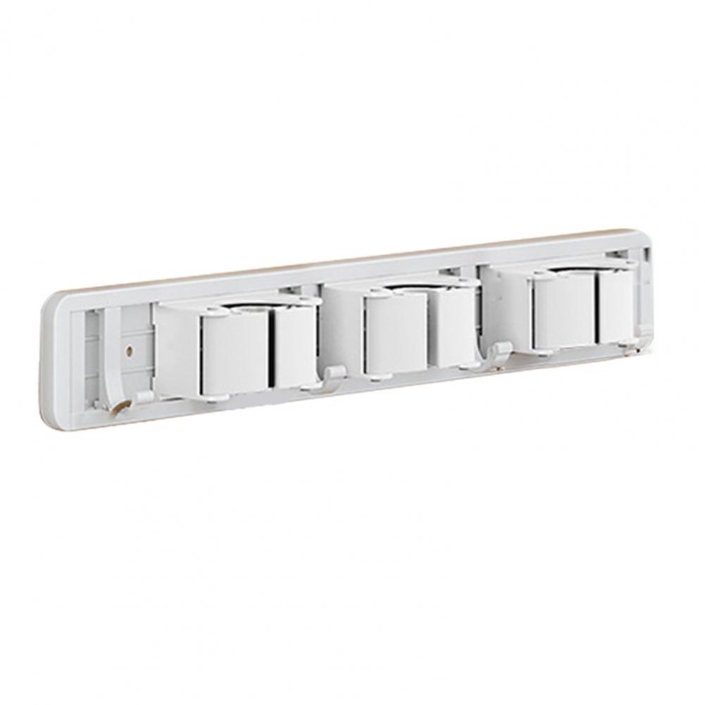Rust-proof Broom Hook Adjustable Wall Mounted Broom Rack with Strong Load-bearing Capacity Easy Installation Mop Hook Versatile