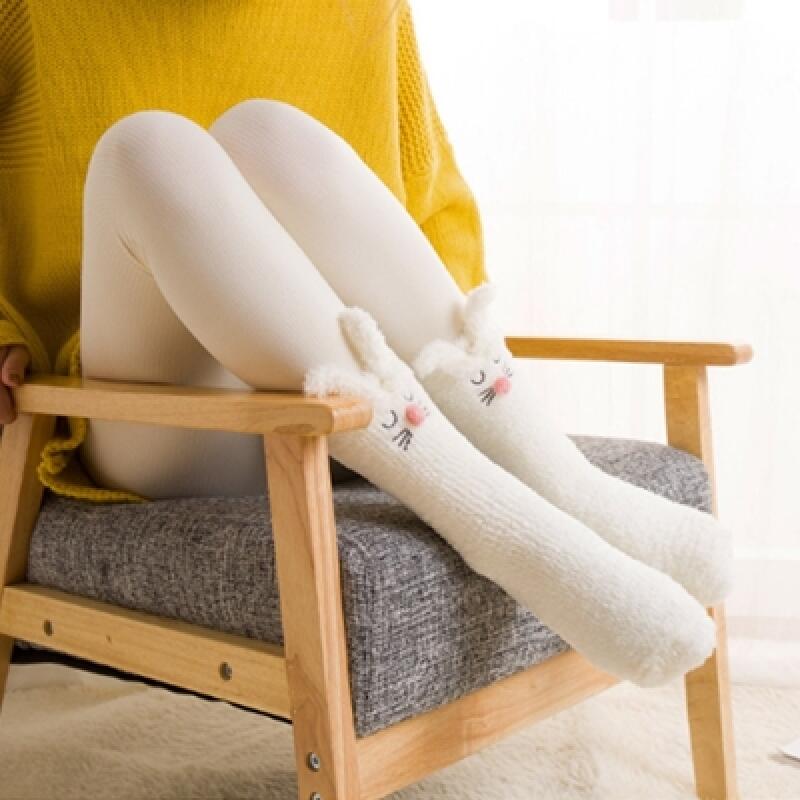 Fluffy Rabbit Sleep Socks [Superfine, Cute Animal Character Winter Socks for Cold Hands and Feet]