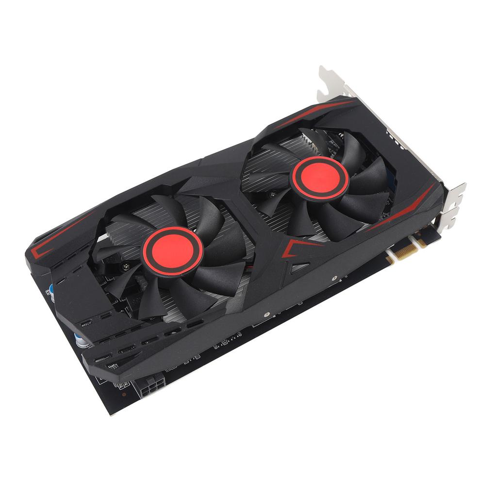 Grafikkarte 6GB GDDR5 192BIT Doppellüfter PCIE 2.0 16X Slot Unterstützt DVI VGA High-Definition Multimedia Interface Gaming-Grafikkarte