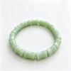 Imitation Jade Bamboo Shape Beaded Bracelets For Women Healing Jewelry With Elastic Cord