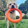 Neuer interaktiver orangefarbener Haustier-Frisbee-Trainingsring-Ziehring 1 Stück - Strapazierfähiges Hundespielzeug für widerstandsfähige Hunde - Ball-Trainingsspielzeug für Haustiere