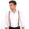 Unisex Y Back Suspenders 3 Clips Adjustable Elastic Braces for Adult Kids