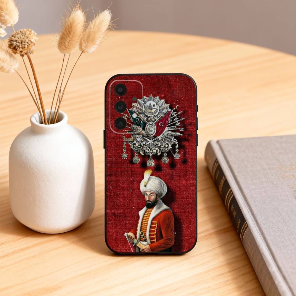 Cool Empire O-Ottoman Phone Case For Samsung S25,24,23,22,30,21,10,9,Ultra,Plus,Lite,FE,4,5 G Soft Black Case