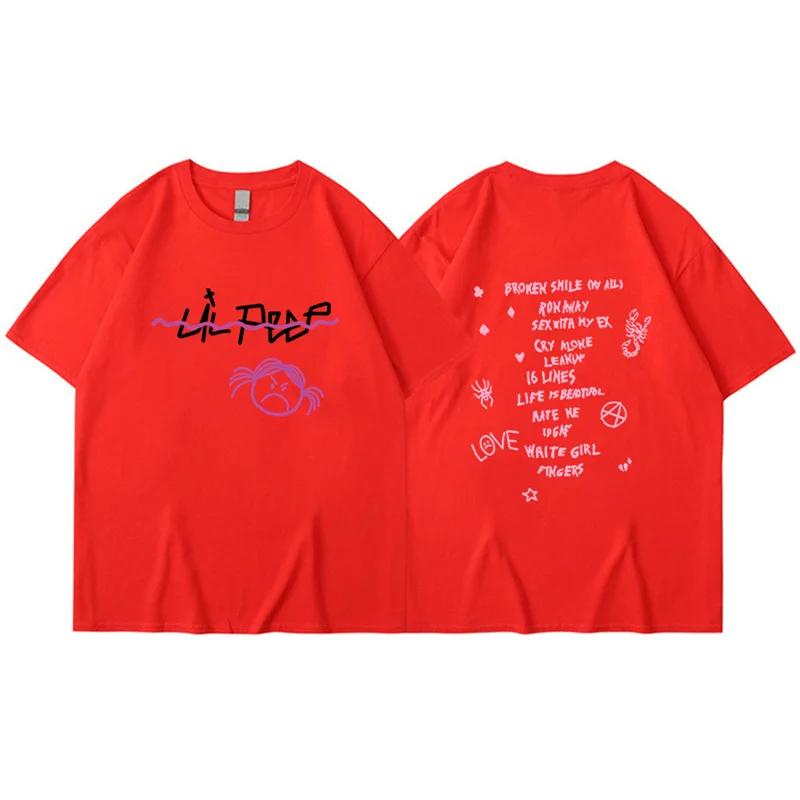 Rapper Lil Peep T Shirt Men Women Fashion T-shirt Tshirt Kids Hip Hop Tops Tee Music Tshirt Boy Tees Mens Clothing Summer