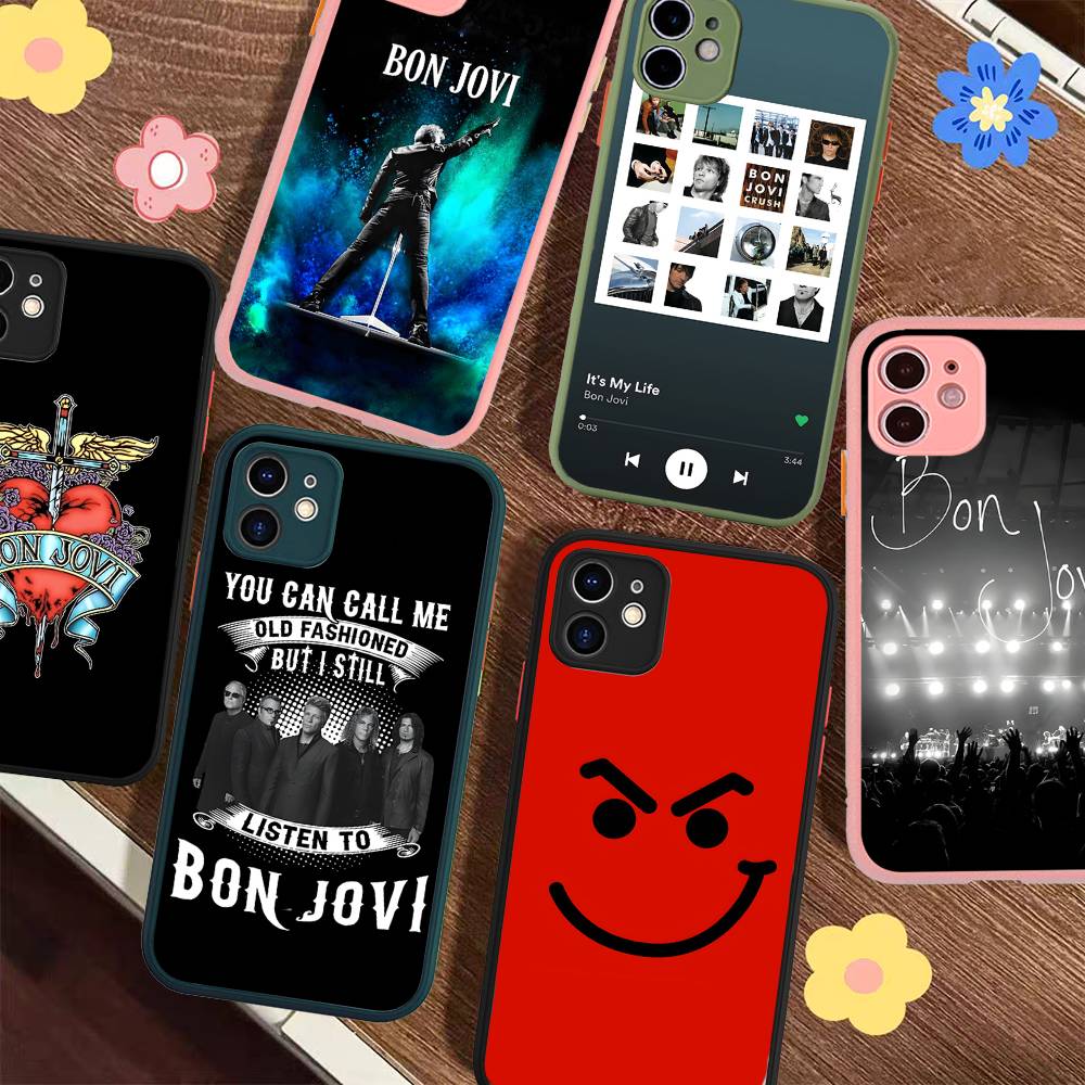 B-BonS J-Jovi Phone Case For IPhone 16e 16 15 14 13 12 11 Pro Max X XS Max Plus Matte Clear
