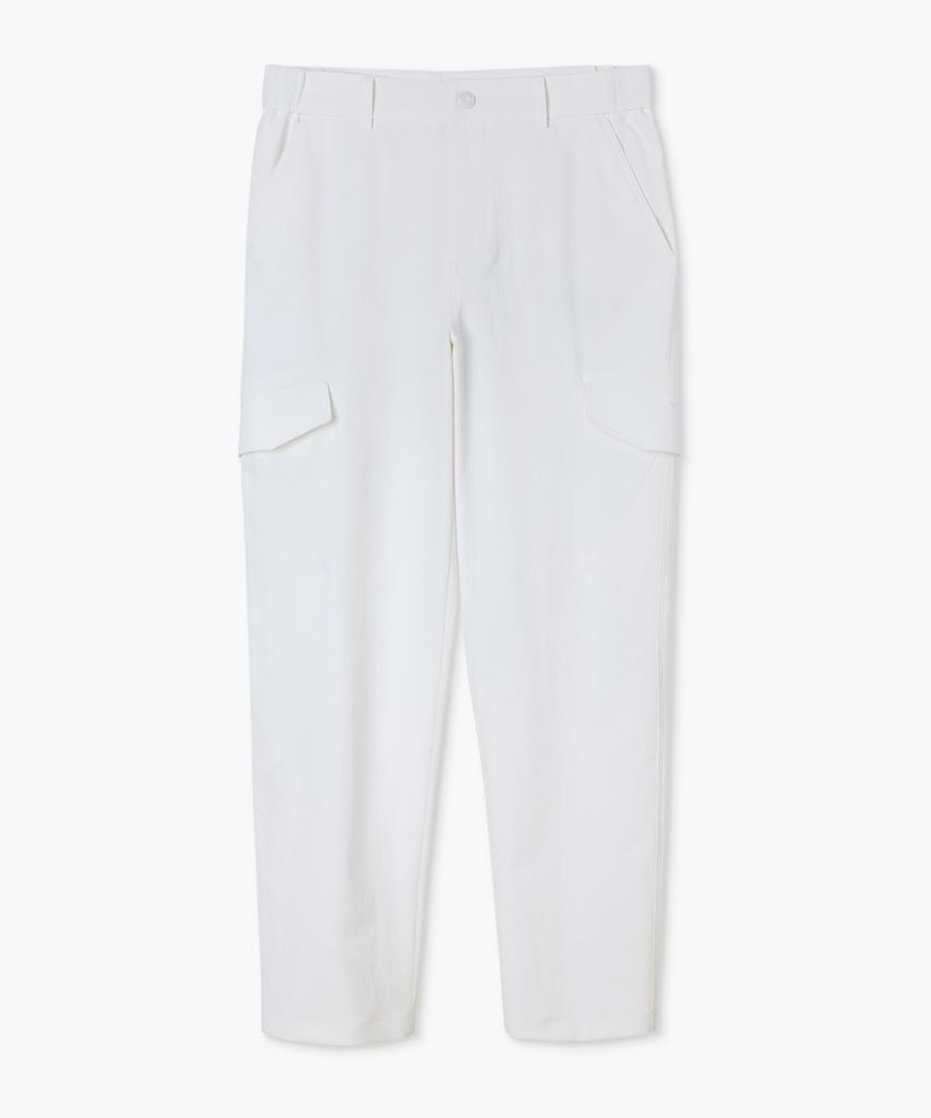 Beulipinggolpeu Men'S Cargo Loose Fit Pants_White
