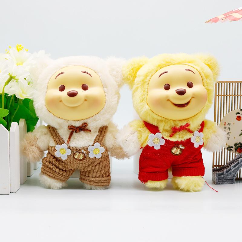 6pcs Winnie The Pooh Candy Series Kawaii Vinyl Face Charm Bear Doll Plaything Kids Christmas Gift Beautiful Design