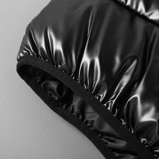 Podzim Zima Muži Vesta Bavlněná Vycpaná Kapuce Jednobarevná Velká velikost Světlý povrch Ztluštěná bunda Streetwear