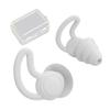 1 Set Ear Plugs 3 Layers Sound Insulation Silicone Swimming Snorkeling Earplugs with Storage Box for Pool Party