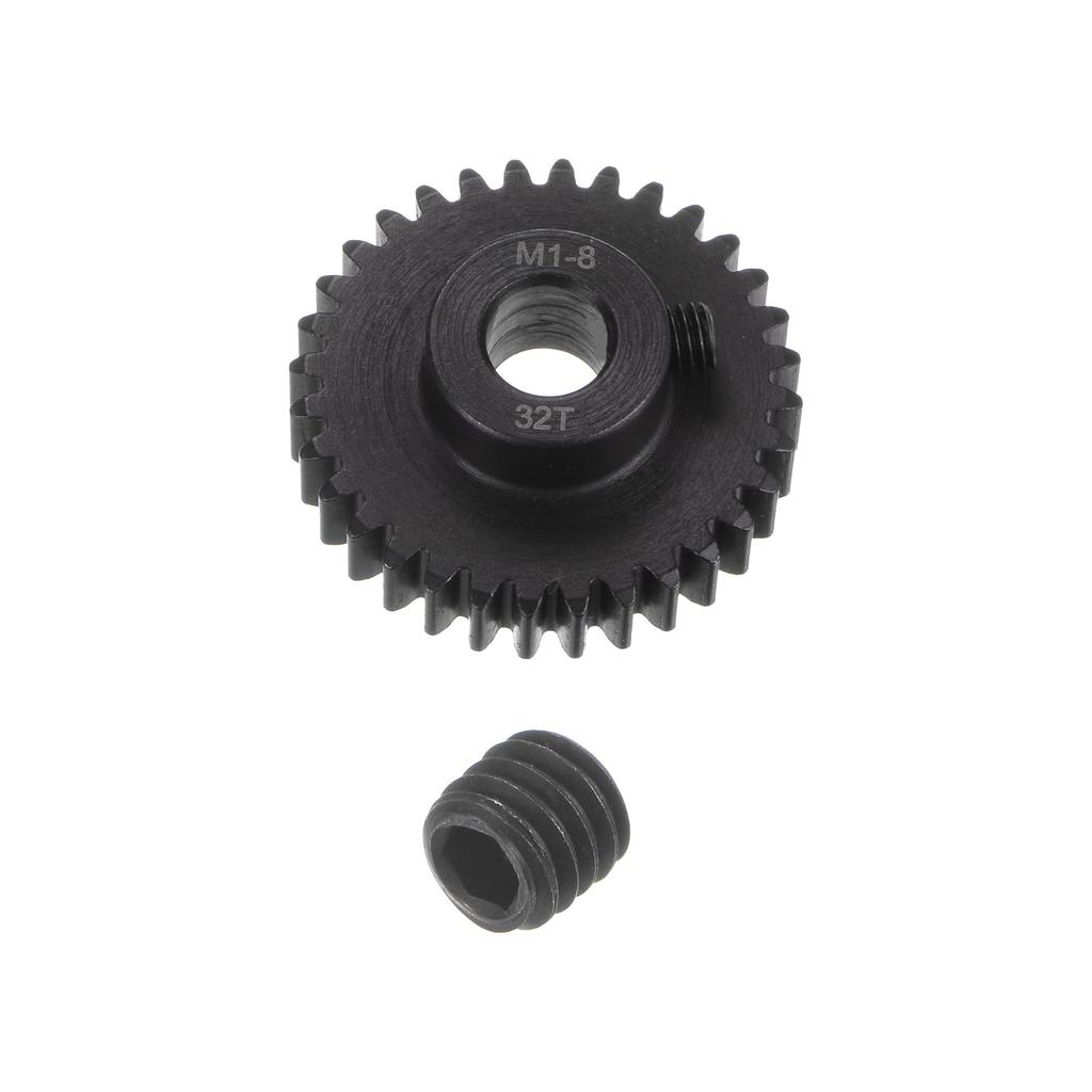 Uxcell Model 1 32T Pinion Gear, 8mm Bore Hardened Steel Motor Rack Spur Gear for RC Car Truck Gear Drive