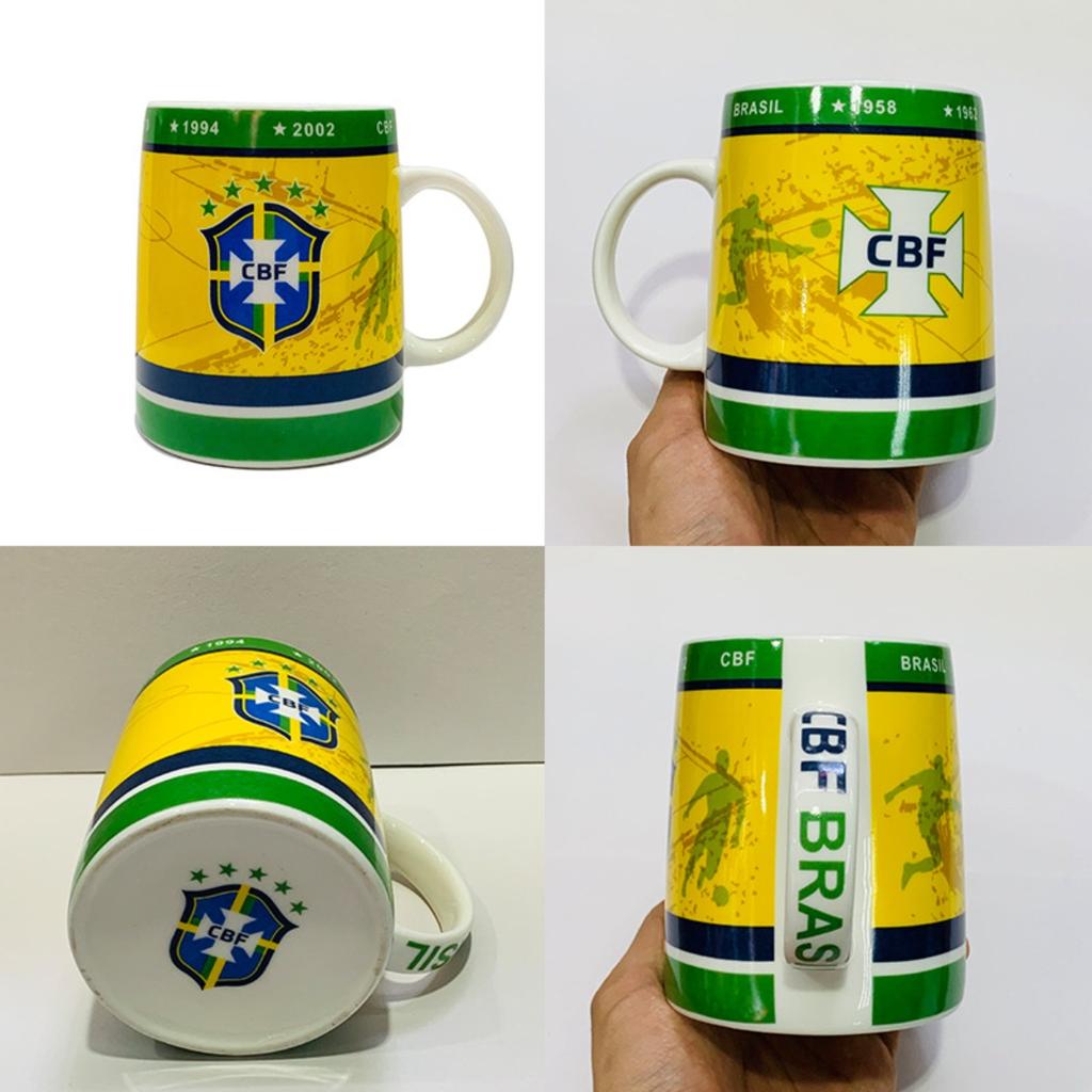Kubek Pamiątkowy Mistrzostw Świata w Piłce Nożnej - Ceramiczny Kubek do Kawy z Nadrukiem Godła Drużyny, 350ml, Bezpieczny w Kuchence Mikrofalowej i Zmywarce, Idealny Prezent dla Fanów Piłki Nożnej
