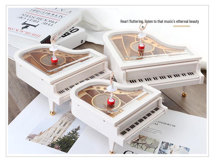 Mini tanzender Mann rotierende Spieluhr: Nähmaschine, Grammophon, Schreibmaschine Design