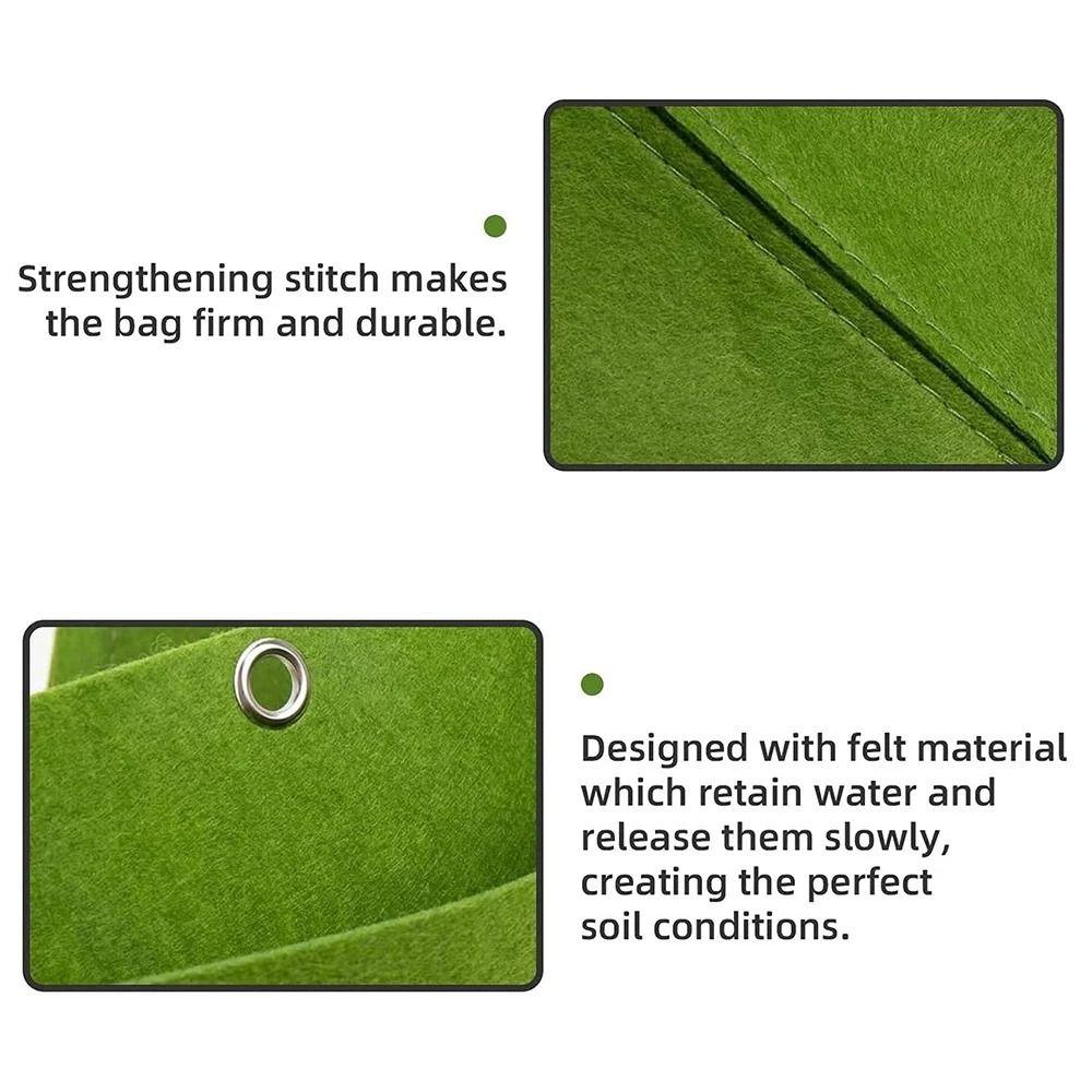 Wall Hanging Garden Planting Bag Garden Tools Planting Nursery Pot  Vegetable Strawberry Flower
