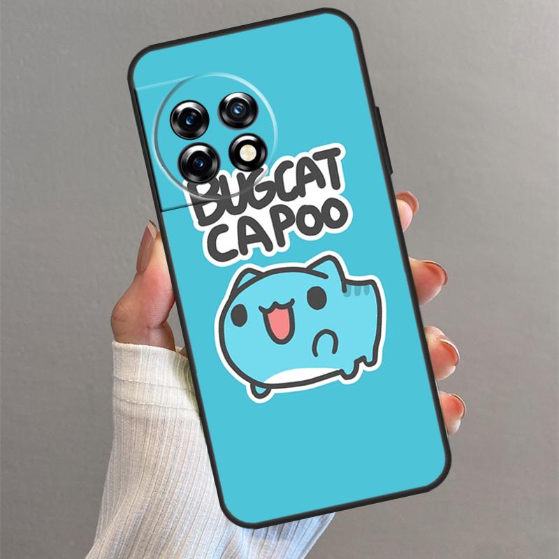 

Love Comic Cat Bugcat Capoo Case For OnePlus 13T 13 13R 12 12R 11 10 Pro 8T 10T Nord 5 CE 2 3 4 Lite N20 N30 Back Cover OnePlus 13