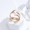 Kinel Big Antlers Rings For Women Open Size Rings