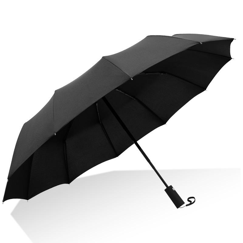 72-Bone Men's High-End Folding Umbrella, Dual-Use Parasol for Sun and Rain, Automatic.
