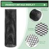 40X13 Inch Universal Car Grille Mesh Metal Car Grille Mesh Sheet Grid Rhombic Grill Mesh Hole 8X16mm-A87Q