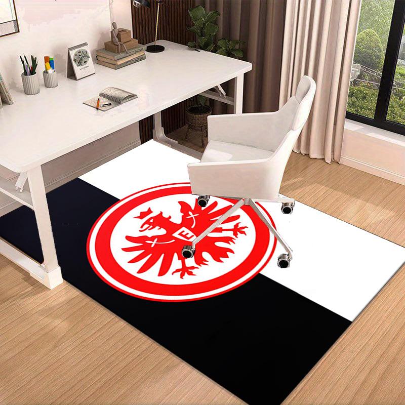 Eintracht Frankfurt Crest Area Rug Office rug, Chair Rug, Decor Carpet Livingroom bedroom Mat, Large Size Fan gifts Christmas gifts