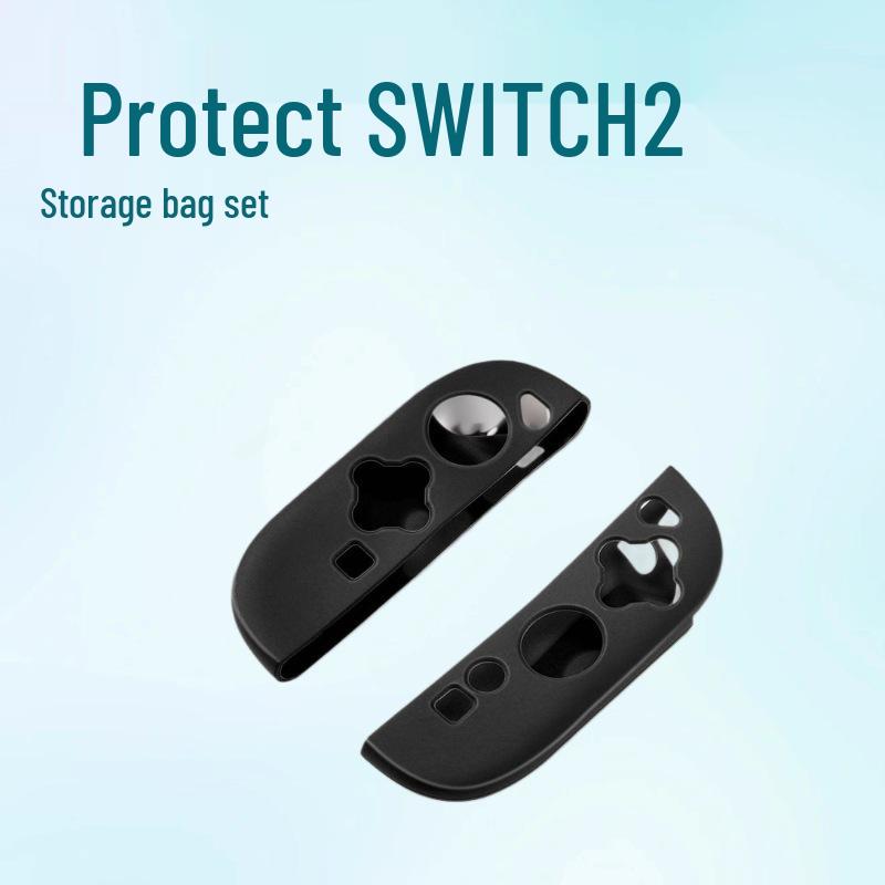 Switch2 Controller Silicone Protective Case - Anti-drop Protective Shell for NS2 Console Controllers чёрный