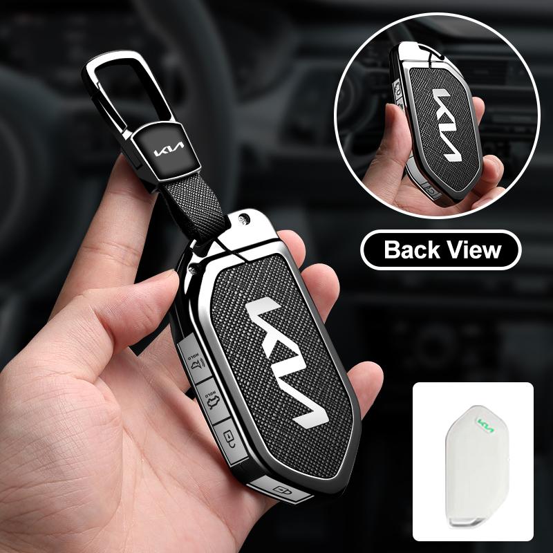 AAAFY1 4/5/6/7/8/9 Button Car Smart Remote Key Case Cover Shell Bag Holder For Kia Carnival EV9 Picanto GT Line 2024 Keychain Accessory