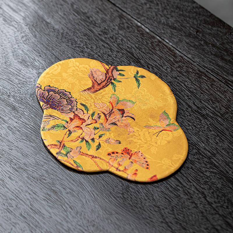 

Begonia Dried Bubble Pad Printed Small Tea Party Double-sided Thermal Insulation Mat Tablecloth Waterproof Table Flag Tea Towel