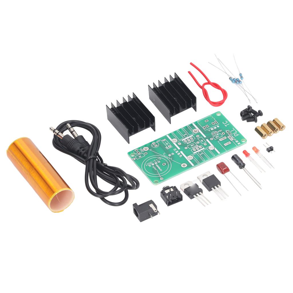 Mini Music Coil Kit Wireless Transmission Plasma Horn Speaker DIY Science Learning Soldering Project Kit for Teens Kids