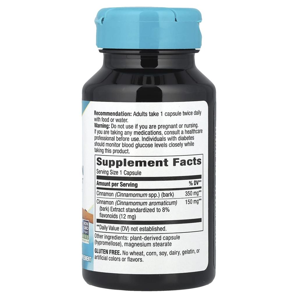 Nature's Way Cinnamon, Premium Extract, 60 Veggie Caps