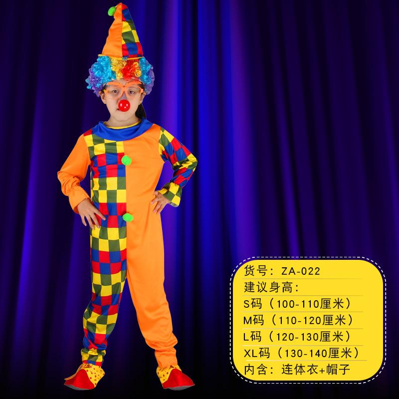 Kinder Clown Bühne Kostüm Kindergarten Aktivität Junge Mädchen Halloween Cosplay Outfit
