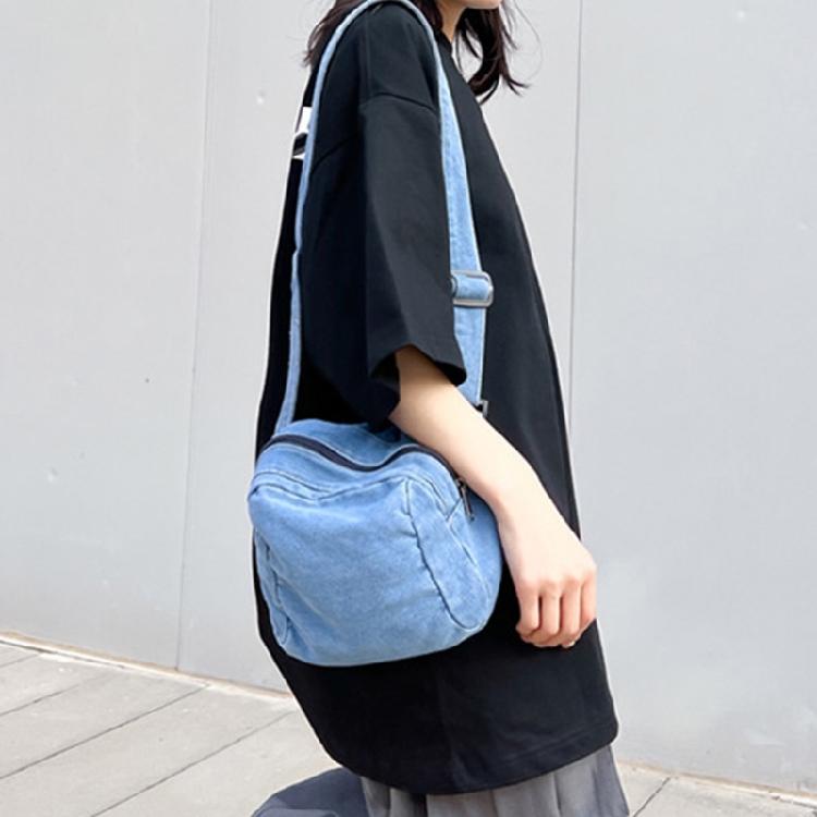 Denim Shoulder Bag Casual Handbag Women Girls Men Travel Crossbody Bag Tote Bags