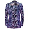 Herrenanzugjacke mit dreieckigen Pailletten und glänzendem Blazer