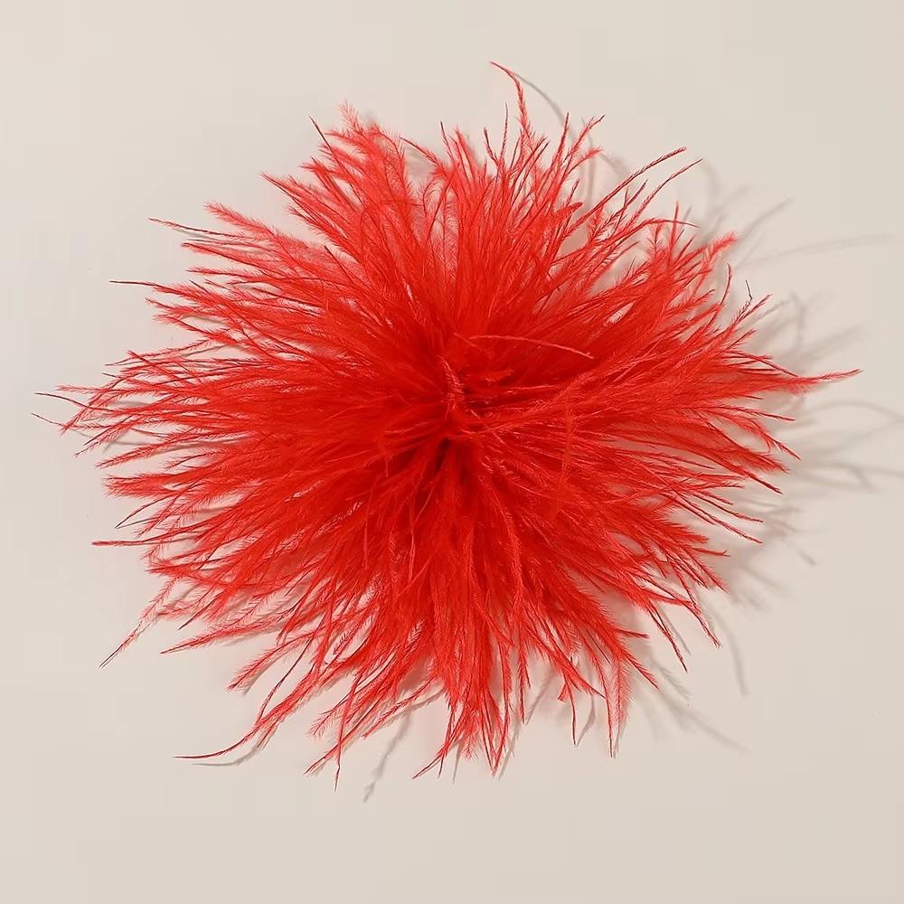 Broches à Plumes Grandes 8-10cm Design Exagéré Broche à Plumes Accessoires Accessoires pour Cheveux