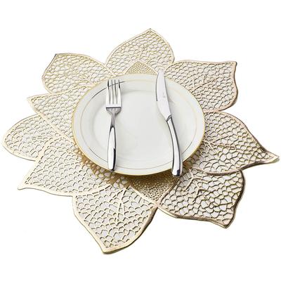 פרח חלול Placemat שולחן מחצלת כוס צלחת כרית תחתית תחתית נגד החלקה עיצוב חג