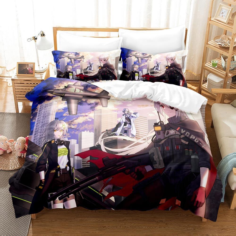 New Game Girls' Frontline: Neural Cloud Bedding Set Single Twin Full Queen King Size Bed Set Adult Kid Bedroom Duvet cover Sets