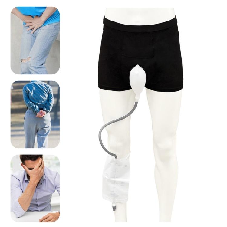 Ganztägiger Komfort Herren-Inkontinenzslips mit tragbarem Urinal und auslaufsicherem Design Silikon zur Unterstützung älterer Menschen