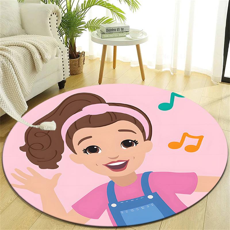1pc Ms Rachel4 Design Printed Area Round Carpet for Bedroom Living Room Home Decor Rugs Mat Non Slip Mat Rug for Bedside