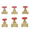 Fit 15mm 22mm 28mm 35mm 42mm OD Copper Tube Compression Union Brass Gate Valve Switch For Plumbing Water Heating Pump Isolation