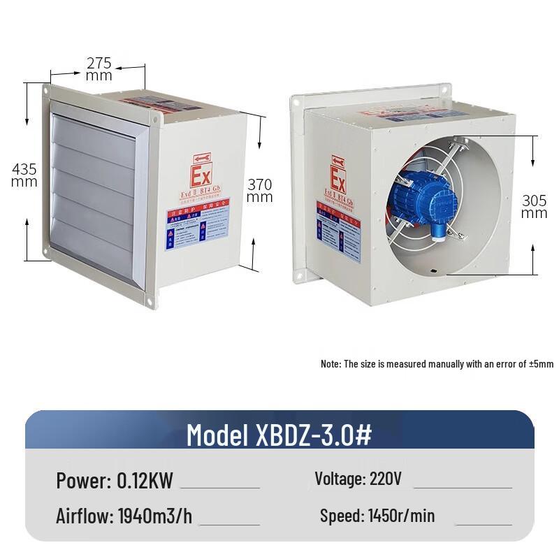 Maidian Industrial Explosion-Proof Axial Flow Fan Standard