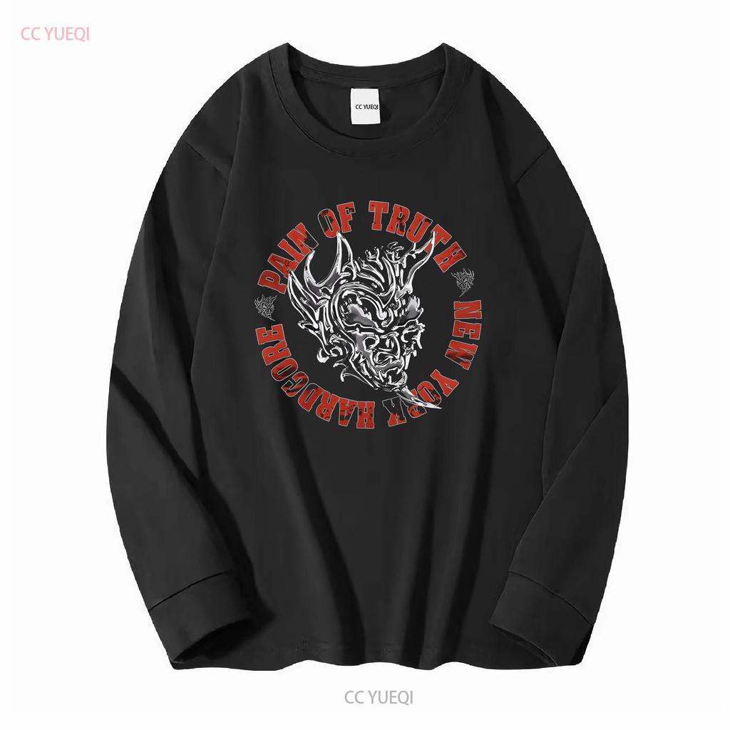Pain of Truth New York Hardcore Band T Shirt long or short sleeves vintage Washed designer clothes Breathable Versatile