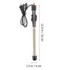 2pc 300W Glass Submersible Aquarium Heater With Thermometer For Freshwater Saltwater Fish Tank Heating Rod Us Plug Precise