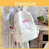 Durable Letter Haoqiya Backpack Ergonomic Straps Middle High Students School