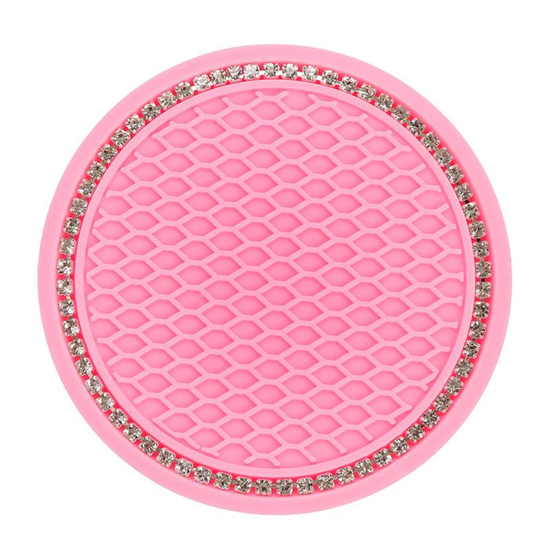 

Автомобильная подставка для напитков, 2 шт., универсальная вставка для автомобильного держателя для напитков, нескользящая автомобильная подставка для кофе-пекарей, автомобильные аксессуары 2pcs розовый