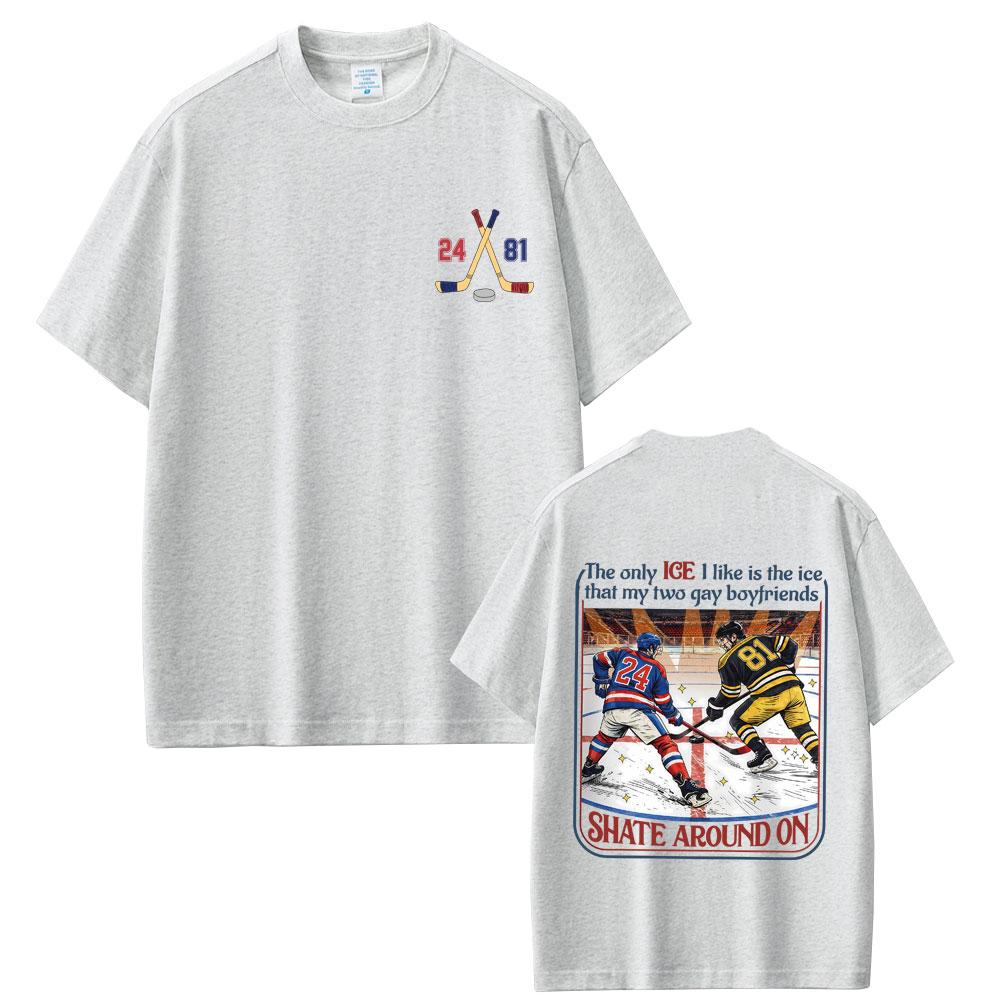 Heated Rivalry Shane Hollander Ilya Rozanov Hollanov 2481 Graphic Tshirt Men Women Fashion Male Casual Shortsleeved top
